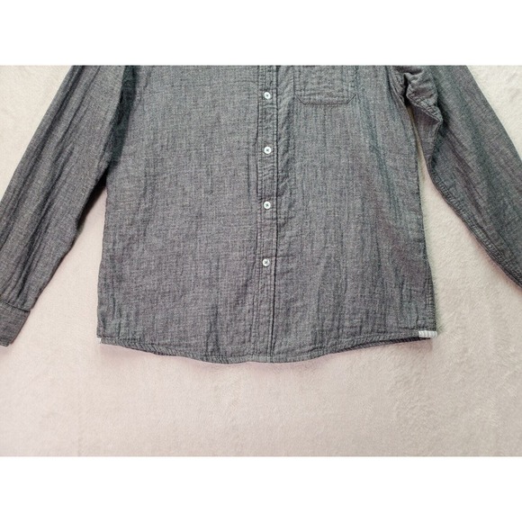 Matix Shirt Mens Large Gray Slim Fit Long Sleeve Chest Pocket Collar Button Down - Picture 4 of 9